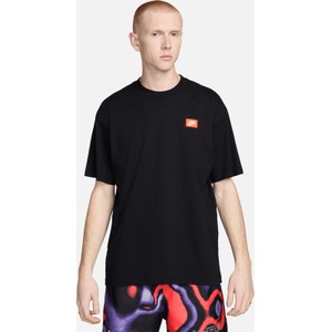 Czarny t-shirt Nike z bawełny w sportowym stylu