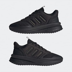 Czarne buty sportowe Adidas w sportowym stylu z tkaniny