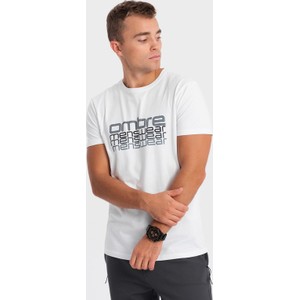 T-shirt Ombre z krótkim rękawem z nadrukiem