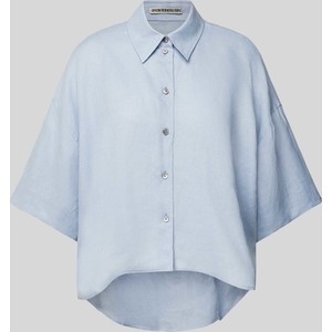Niebieska koszula Drykorn z lnu