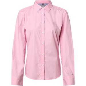 Różowa koszula Tommy Hilfiger z bawełny w stylu casual