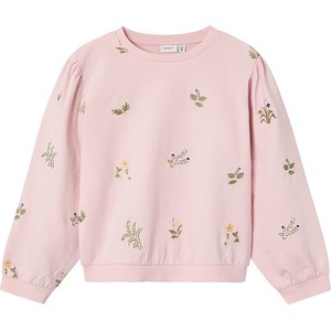 Różowa bluza dziecięca Name it z bawełny