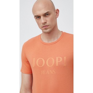 T-shirt Joop! z nadrukiem z krótkim rękawem w młodzieżowym stylu
