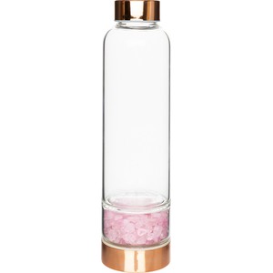 Soxo Butelka na wodę z różowym kwarcem 450mL