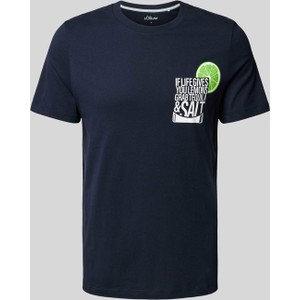T-shirt S.Oliver w młodzieżowym stylu z nadrukiem