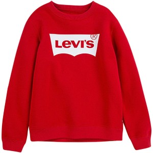 Czerwona bluza dziecięca Levis z bawełny