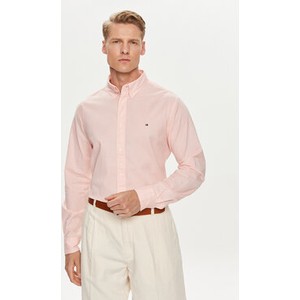 Różowa koszula Tommy Hilfiger z długim rękawem