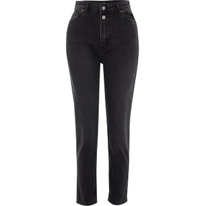 Czarne jeansy Trendyol w street stylu z bawełny