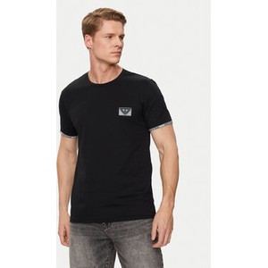 Czarny t-shirt Emporio Armani z krótkim rękawem