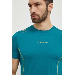 Niebieski t-shirt La Sportiva w sportowym stylu