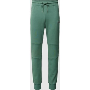 Zielone spodnie Peek&Cloppenburg w sportowym stylu z bawełny