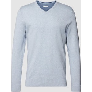Niebieski sweter Tom Tailor z bawełny w stylu casual
