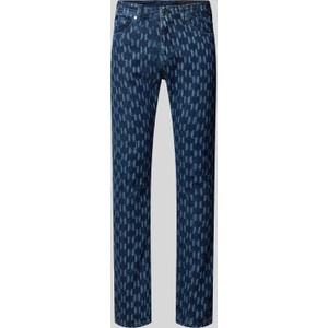 Niebieskie jeansy Karl Lagerfeld z bawełny