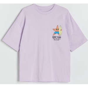 Fioletowa koszulka dziecięca Reserved