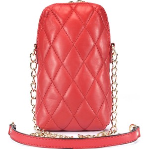 Czerwona torebka Domeno w stylu glamour matowa