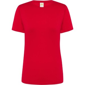 Czerwona bluzka JK Collection z krótkim rękawem