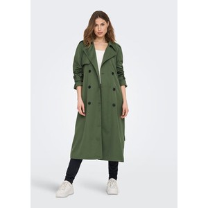 Zielony płaszcz Only w stylu casual