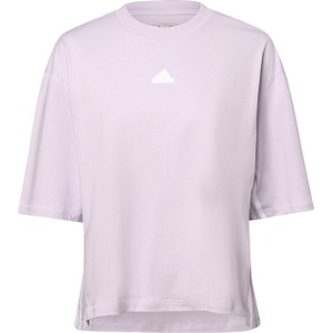 T-shirt Adidas Sportswear z krótkim rękawem z bawełny z okrągłym dekoltem