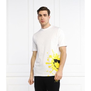 T-shirt Karl Lagerfeld w młodzieżowym stylu z nadrukiem