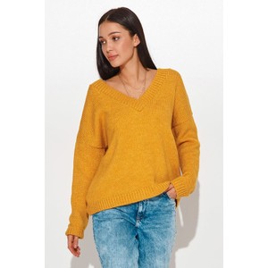 Żółty sweter Numinou z wełny