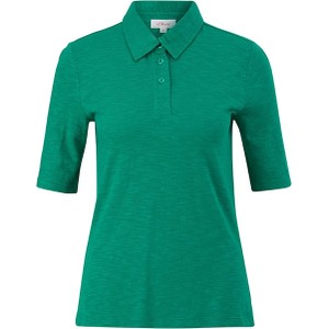 Zielona bluzka S.Oliver w stylu casual z kołnierzykiem