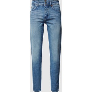 Niebieskie jeansy Hugo Boss z bawełny w stylu casual