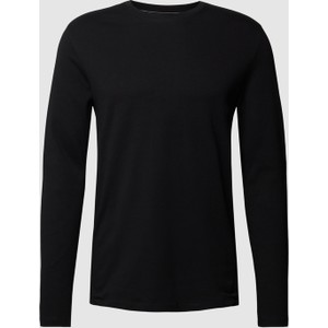 Czarna koszulka z długim rękawem Christian Berg z długim rękawem w stylu casual z bawełny