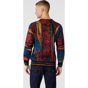 Sweter Carlo Colucci z okrągłym dekoltem w młodzieżowym stylu