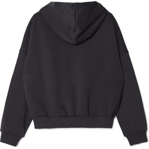 Czarna bluza Cropp w stylu casual z kapturem z bawełny