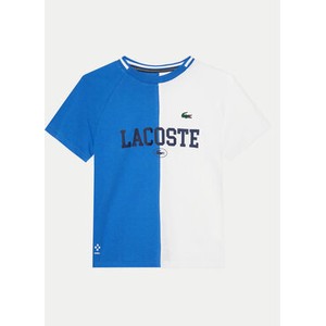 Niebieska koszulka dziecięca Lacoste z krótkim rękawem dla chłopców