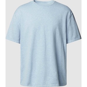 Niebieski t-shirt McNeal z krótkim rękawem w stylu casual