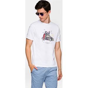 T-shirt LANCERTO z krótkim rękawem w młodzieżowym stylu z bawełny