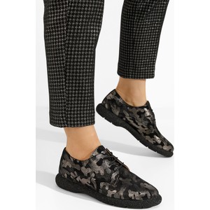 Półbuty Zapatos w stylu casual ze skóry sznurowane