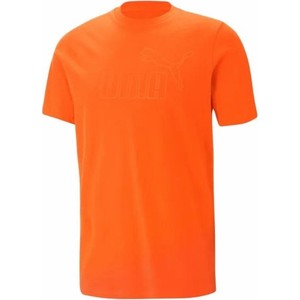 Pomarańczowy t-shirt Puma z krótkim rękawem