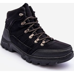 Czarne buty trekkingowe Pg3 sznurowane