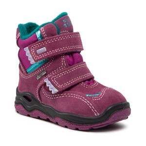 Różowe buty dziecięce zimowe Primigi dla dziewczynek na rzepy z goretexu