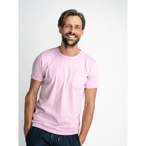 Różowy t-shirt Petrol Industries w stylu casual