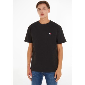 Czarny t-shirt Tommy Jeans w stylu casual z krótkim rękawem