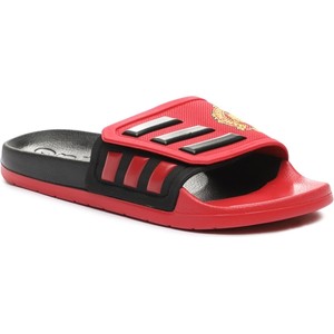 Czerwone buty letnie męskie Adidas Sportswear w sportowym stylu