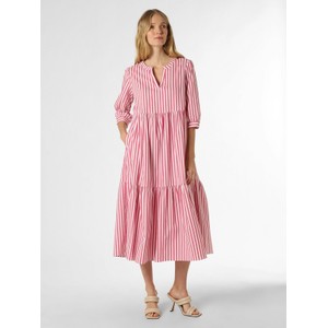 Różowa sukienka Marie Lund oversize w stylu casual midi