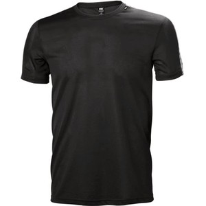 Czarny t-shirt Helly Hansen z krótkim rękawem