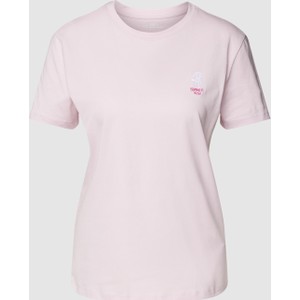 Różowy t-shirt Jake*s z bawełny z krótkim rękawem