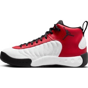 Czerwone buty sportowe Jordan w sportowym stylu sznurowane