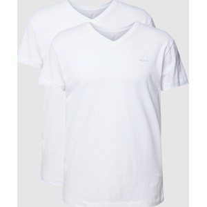 Gant T-shirt z nadrukiem z logo w zestawie 2 szt.