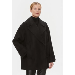 Czarny płaszcz Ivy Oak bez kaptura w stylu casual oversize