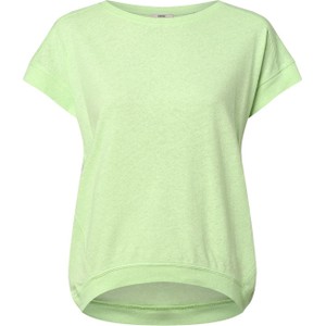 Zielony t-shirt Esprit z bawełny