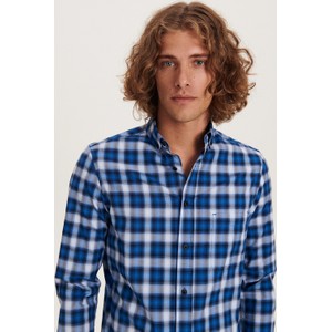Niebieska koszula Reserved z długim rękawem w stylu casual z tkaniny