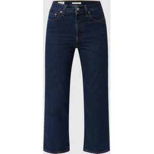 Granatowe jeansy Levis z bawełny w stylu casual