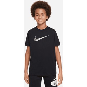 Czarna koszulka dziecięca Nike dla chłopców z bawełny