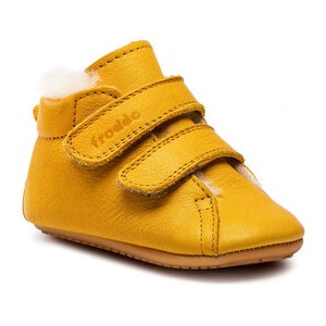 Żółte buciki niemowlęce Froddo na rzepy